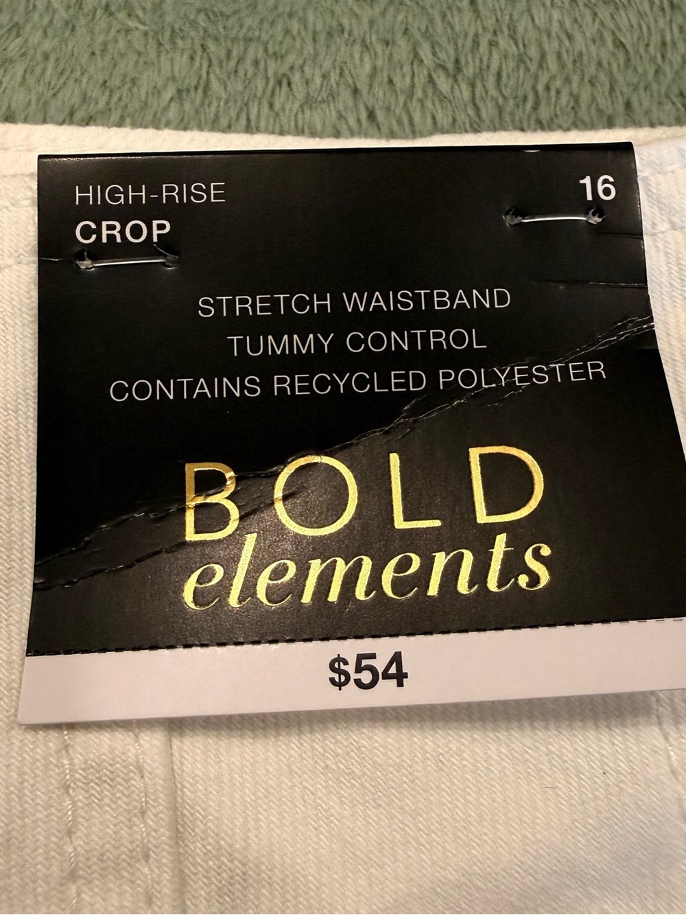 Bold Elements Womens Size 16 White High Rise Crop Flare Jeans NWT - Picture 5 of 14